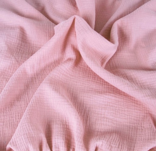 LuxTextil MUSLÍN DVOJITÁ GÁZOVÁ LÁTKA 100% BAVLNA 125g/m Jednofarebná 155cm