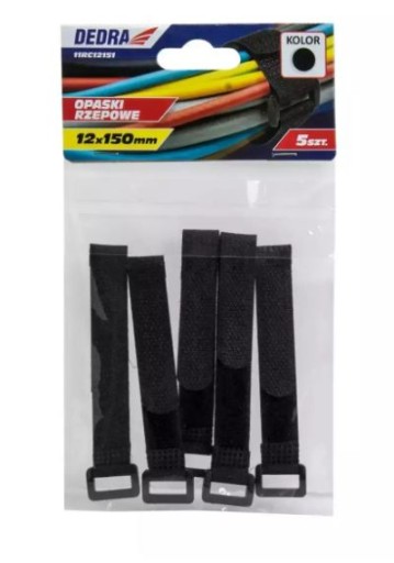 PÁSKY NA VELCRO 16*310MM ČIERNA 10KS DEDRA