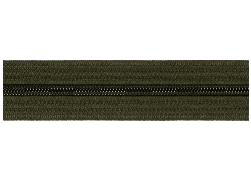 Zips 80 cm špirálový. Olivový #5