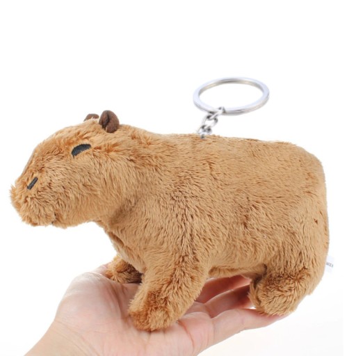 PLYŠOVÁ HRAČKA CAPYBARA MASKOT ZVIERATKO KĽÚČENKA BRINK DARČEKOVÝ PLYŠ