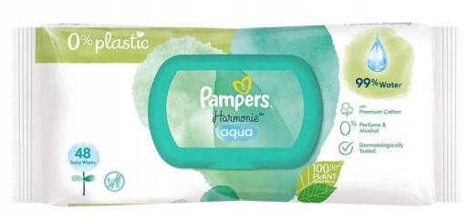 Pampers Harmonie Aqua vlhčené obrúsky 1 x 48 ks.