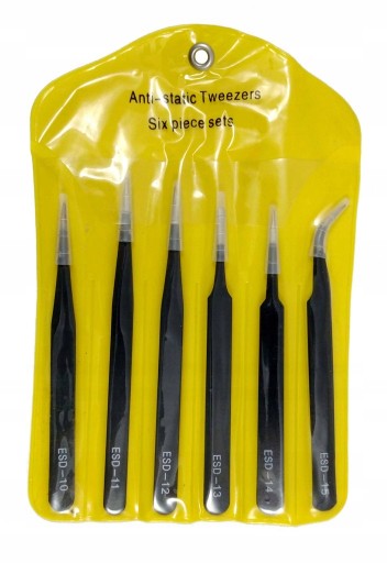Sada 6 antimagnetických ESD pinziet!