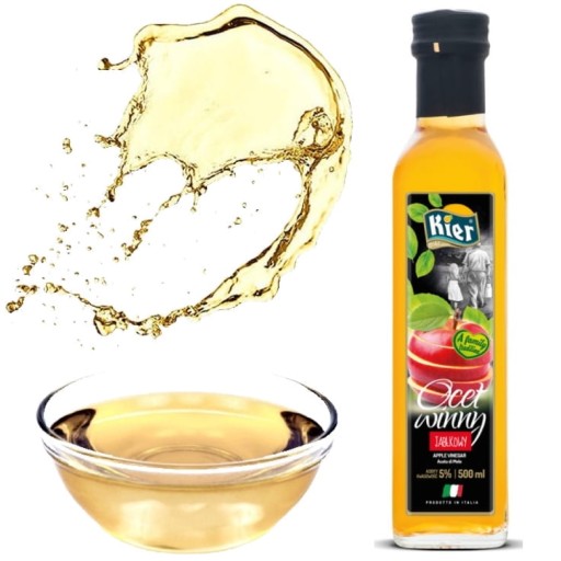 Taliansky zdravý jablčný ocot s jablkami na trávenie do šalátov 500ml KIER