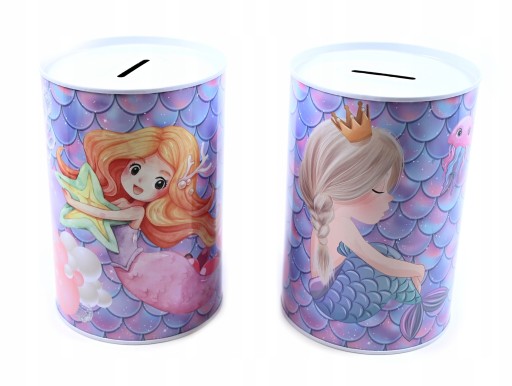 VELKÁ PRASIATKA MERMAID PRE DIEVČATÁ ROZPRÁVKOVÝ KOV MÔŽE RÔZNE VZORY