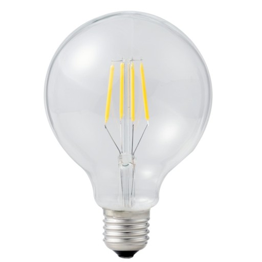 E27 LED žiarovka 8W G80, teplá biela žiarovka