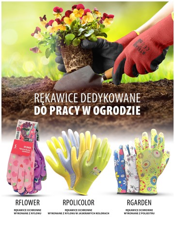 RGARDEN-PU MIX ZÁHRADNÍCKE PRACOVNÉ RUKAVICE R.8 3b