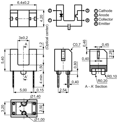 Senzor medzery ITR20403