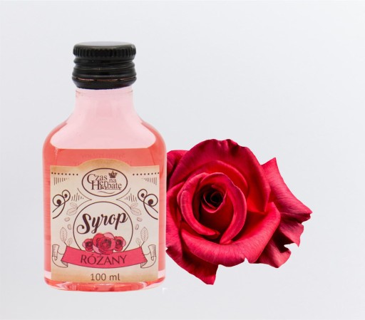 Prírodný RUŽOVÝ sirup do kávy a dezertov 100ml