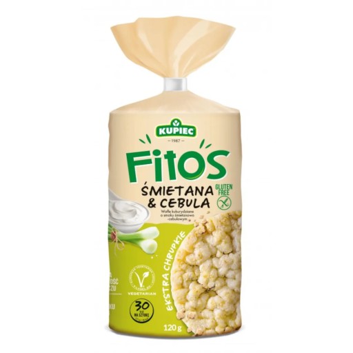 Kukuričné vafle KUPIEC Fitos so smotanou a cibuľou