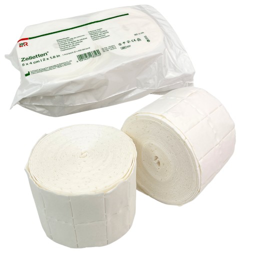 Bezprašné vatové tampóny Zelletten v kotúči 5x4cm 12 vrstiev 1000 ks. NAJLEPŠIA KVALITA