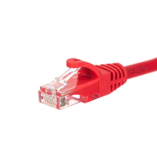 Netrack prepojovací kábel RJ45 kat. 6 UTP 3m červený