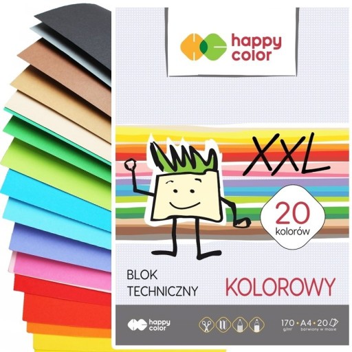 Happy Color technický blok A4 20k farba