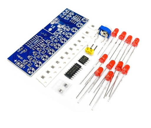 Tečúca voda LED SMD NE555+CD4017 DIY KIT systém