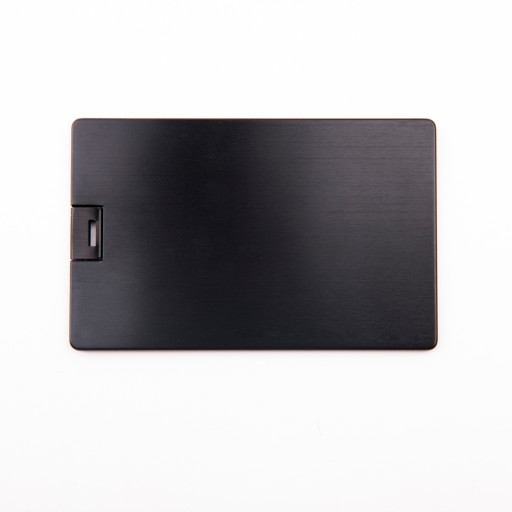Kovová karta Pendrive 1 GB čierna + gravírovanie