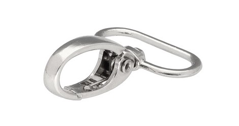 Kovová karabína na batoh kabelka Krab Nickel Silver 26mm 2 ks