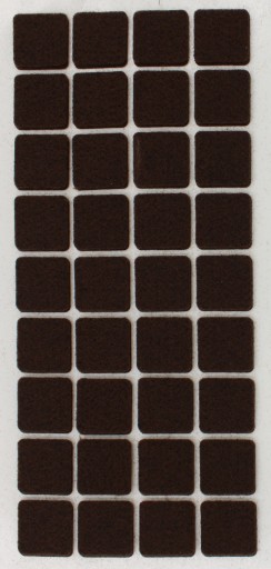 STAROSTLIVOSŤ O PODLAHU samolepiace plsti 20 x 20 mm HNEDÁ