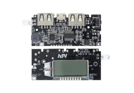 Power Bank LCD modul 2x USB 2.1A + LED baterka