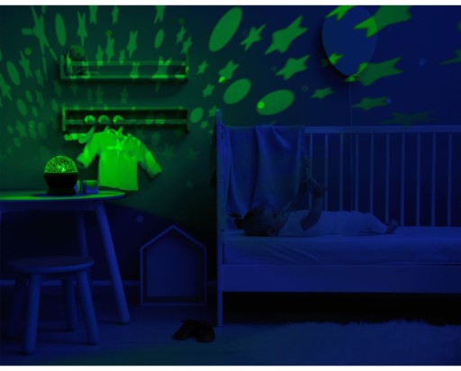 NOČNÁ LAMPA SKY STARS PROJEKTOR LAMPA PROJEKTOR ZMENA FARBY 2v1 XL