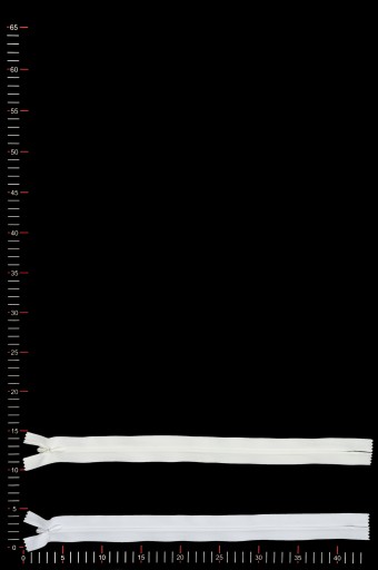 Skrytý zips C5 40 cm široký Ivory