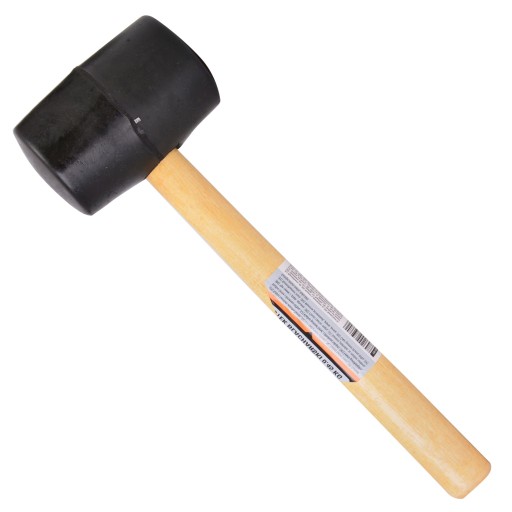KLADIVO GUMOVÉ 0,45kg MOTÍV DREVENÁ RUKOVÄŤ, 040 393