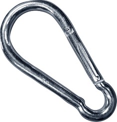 Pozinkovaná karabína 4 mm karabína do 80 kg
