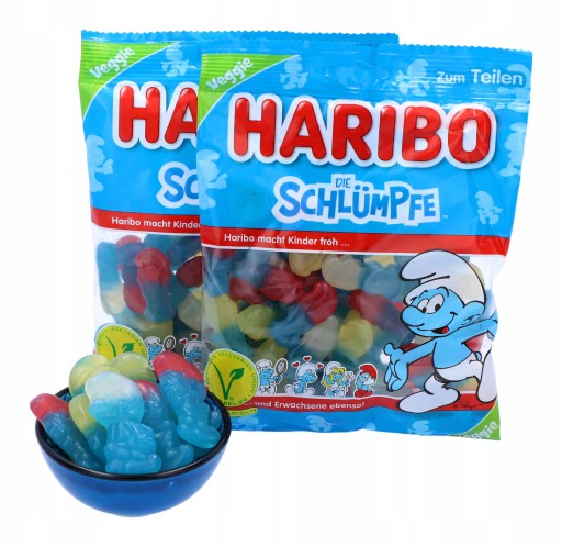 HARIBO Schlumpfe Smurfs Ovocná želé fazuľa 175g DE