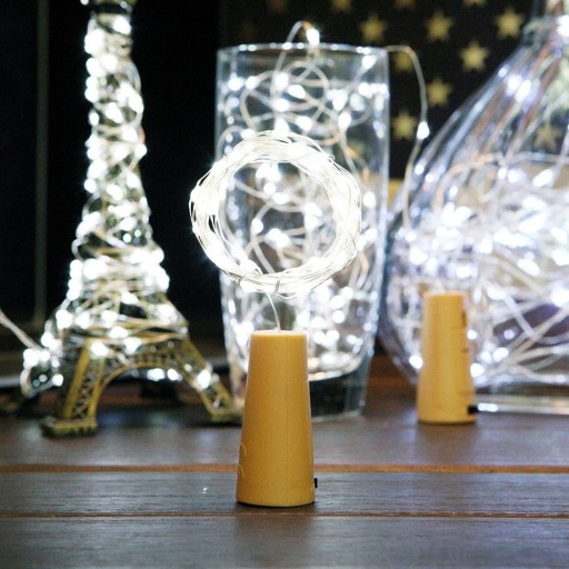 UZÁVER FĽAŠE GARLAND ZÁHRADNÁ ZÁSTRČKA LED LAMPY DRÔTE TEPLEJ BIELY