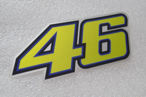 NÁLEPKA VALENTINO ROSSI 46 HONDA MOTO GP 10,1 x 4,3 cm