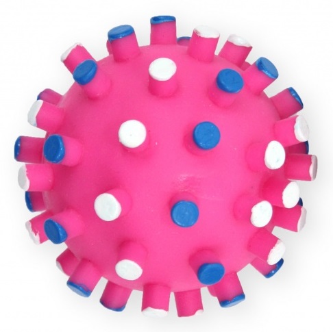 Pet Nova Dental Hedgehog loptička s cvočkami, 7cm, ružová