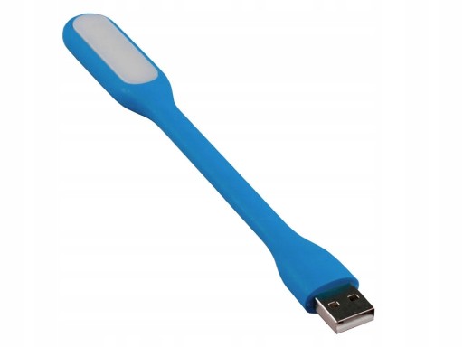 SILIKÓNOVÁ USB LAMPA PRE PRENOSNÝ PC 6 LED VÝKONNÁ BIELA FARBA