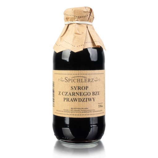 Bazový sirup 330ml PRÍRODNÝ BEZ PRÍDAVNÝCH LÁTOK