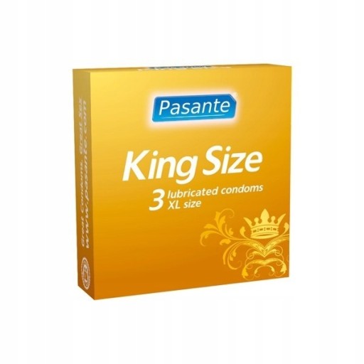 KONDÓMY PASANTE KING VEĽKOSŤ XL - 3 KUSY