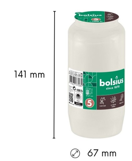 Vložka olejovej sviečky Bolsius Compo White RC5 100h