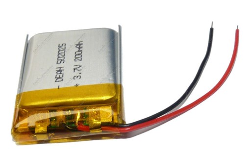Nabíjateľná batéria Mp3 GPS RC 502025 200mAh