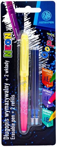 Astra VYMAZATEĽNÉ PERO UP! NEON 1 ks + 2 VLOŽKY