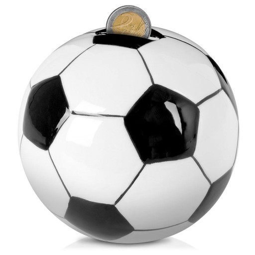 FUTBAL prasiatko, otvorené, peniaze, mince
