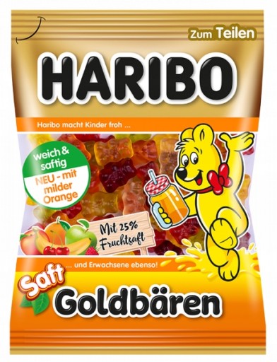 Haribo Goldbaren gumové medvedíky so šťavou 160g DE