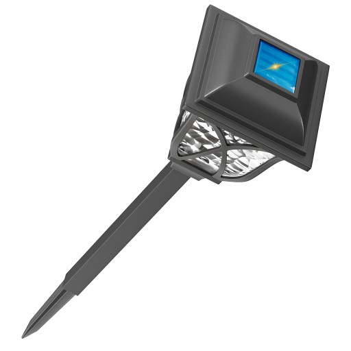 SOLÁRNA LAMPA LED ZÁHRADNÁ LAMPIÓNA, solárna, 45 cm, krištáľová dekorácia