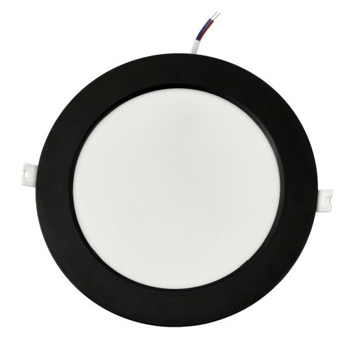 LED stropné svietidlo, zápustné, zápustné, 18W, 1980lm, 4000K, čierne
