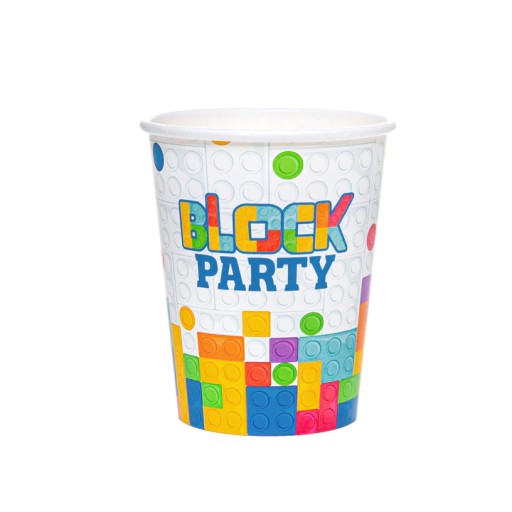 Jednorazové poháre Lego Bricks Birthday 6 ks