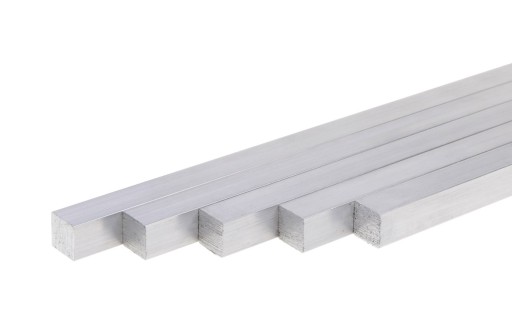 Štvorcová hliníková lišta 6060 T6 PA38 rezaná na rozmer 15x15mm | 10 cm