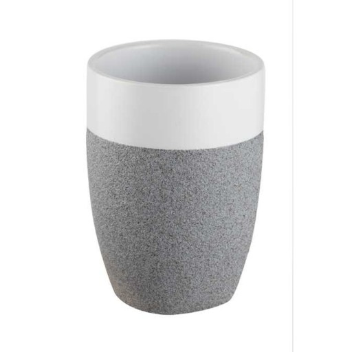 Kozmetický hrnček Bisk Stone sivý 06311