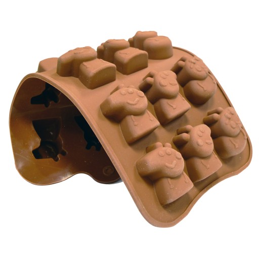 SILIKÓNOVÁ FORMA NA ČOKOLÁDY, ŽELÉ, CUKRÍKY, VOSK, PRALINY, PEPPA PRASIATKO