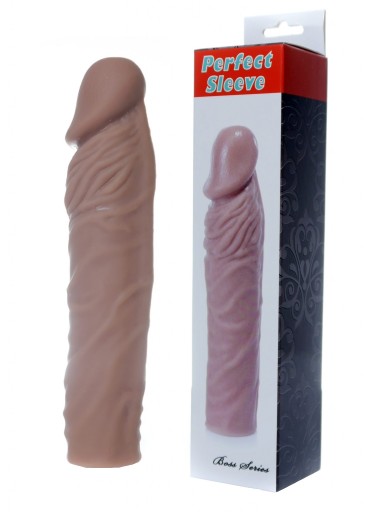 Predlžovač nahého penisu 19 cm. dlhá realistická séria Boss