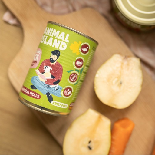 MOKRÉ KRMIVO PRE PSA 80% KAČAČKA Monoproteín BEZ ZRNÍN BEZ KURČATÉHO 400g