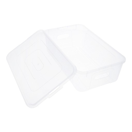 Nádoba organizéra, 5l box, priehľadný box s krytom, plastový box