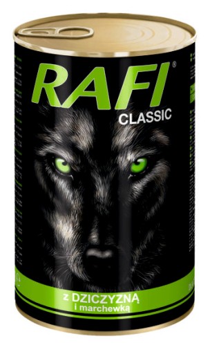 Rafi Classic krmivo pre psov, konzerva, 1240 g, zverina
