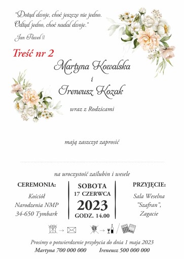 Svadobné oznámenia na svadbu s PERSONALIZÁCIOU