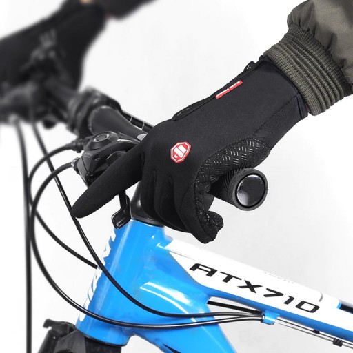 PÁNSKE RUKAVICE Teplé BLACK TOUCH Cyklistika Šport Pohodlná kvalita