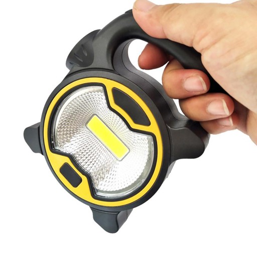 VÝKONNÁ DIELENSKÁ LAMPA COB LED LAMPA S DRŽIAKOM NA BATÉRIU PRŮRUČNÁ
